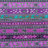 DREAMING IN ONE PURPLE by Aboriginal Artist BRADLEY STAFFORD