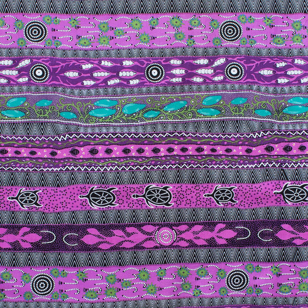 DREAMING IN ONE PURPLE by Aboriginal Artist BRADLEY STAFFORD