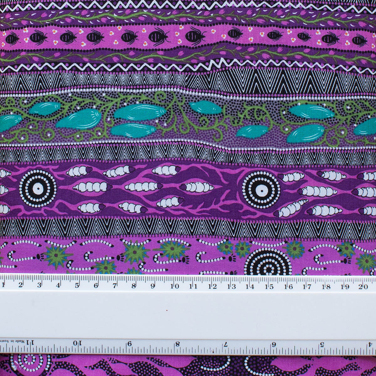 DREAMING IN ONE PURPLE by Aboriginal Artist BRADLEY STAFFORD