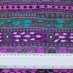 DREAMING IN ONE PURPLE by Aboriginal Artist BRADLEY STAFFORD