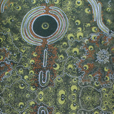 DREAMTIME KNOWLEDGE GREEN by Aboriginal Artist TREPHINA SULTAN