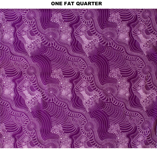 DREAMTIME RIVERBED PURPLE by Aboriginal Artist Anna Pitjara