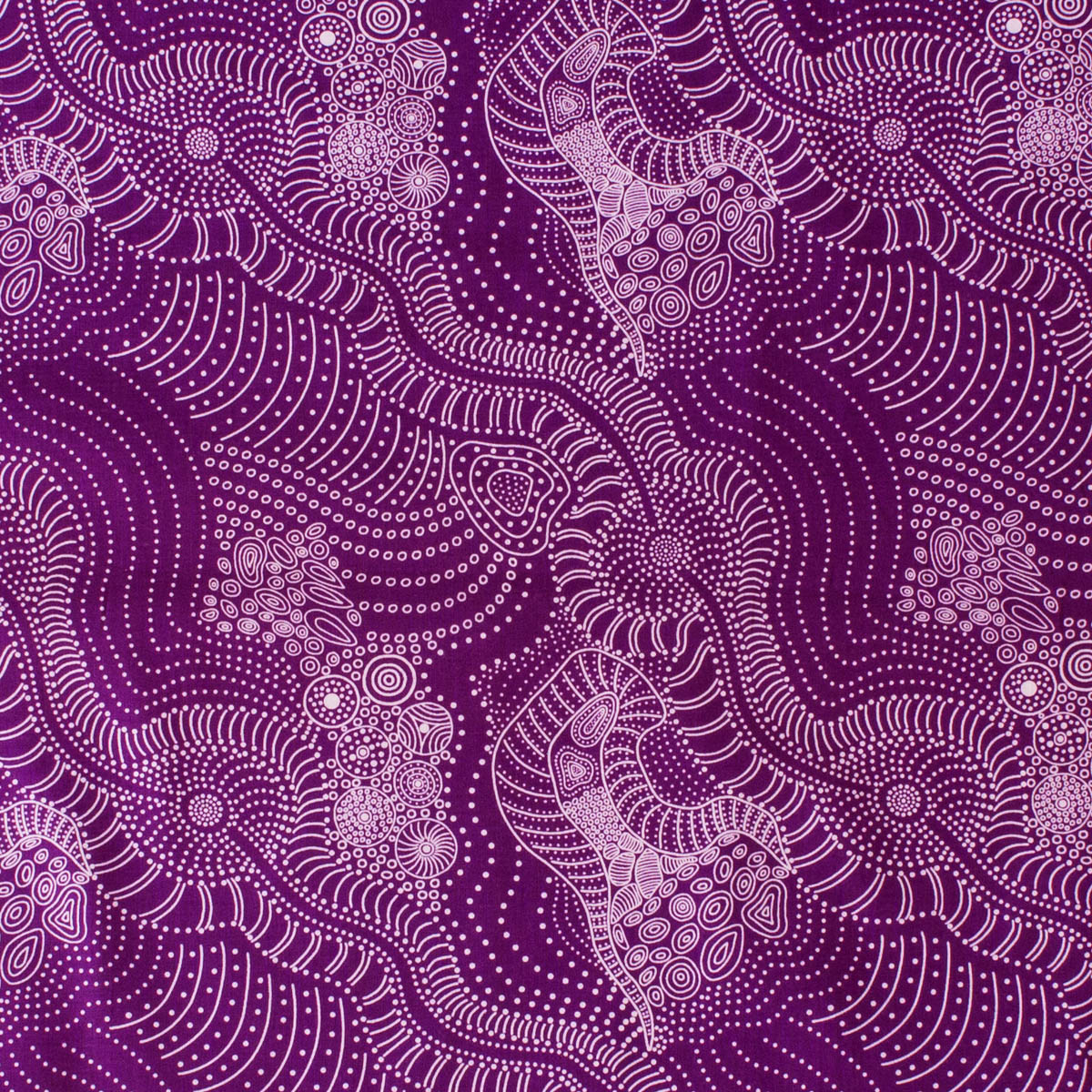 DREAMTIME RIVERBED PURPLE by Aboriginal Artist Anna Pitjara