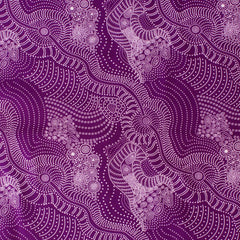 DREAMTIME RIVERBED PURPLE by Aboriginal Artist Anna Pitjara