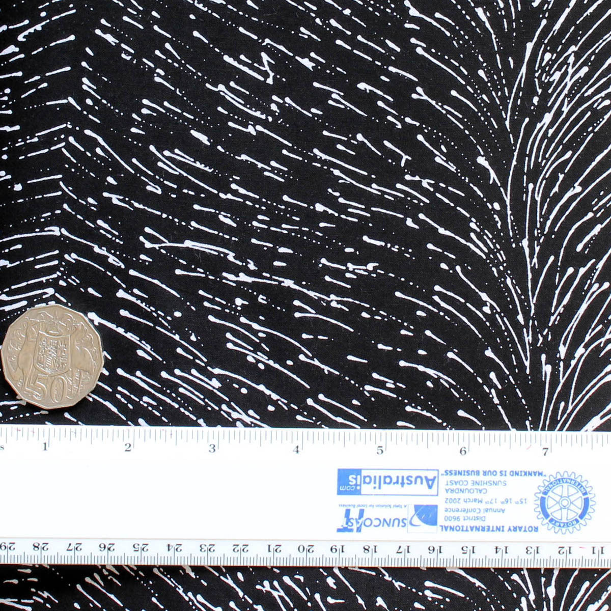 DROPPING SEEDS BLACK by Australian Aboriginal Artist ROSEANNE MORTON