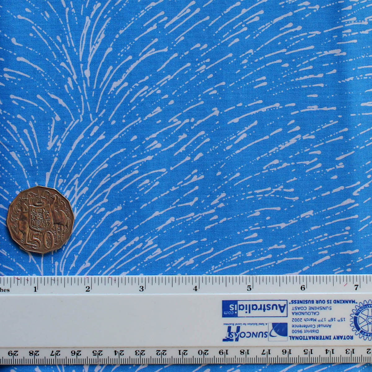 DROPPING SEEDS BLUE by Australian Aboriginal Artist ROSEANNE MORTON