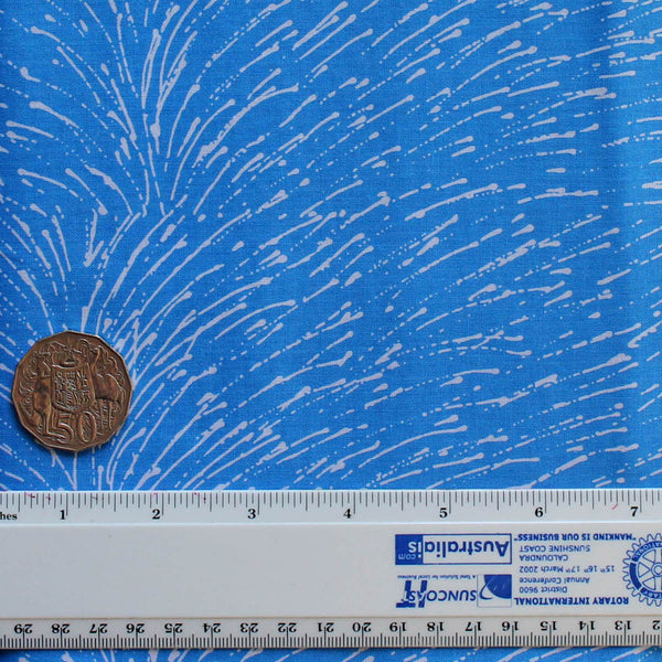 DROPPING SEEDS BLUE by Australian Aboriginal Artist ROSEANNE MORTON