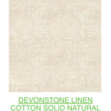 D/L Devonstone Linen Solids 55% Linen 45% Cotton - #4100 NATURAL