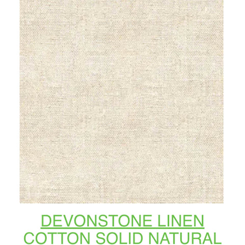D/L Devonstone Linen Solids 55% Linen 45% Cotton - #4100 NATURAL