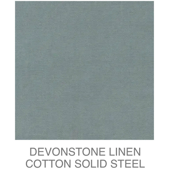 D/L Devonstone Linen Solids 55% Linen 45% Cotton - #4109 STEEL