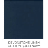 D/L Devonstone Linen Solids 55% Linen 45% Cotton - #4110 NAVY