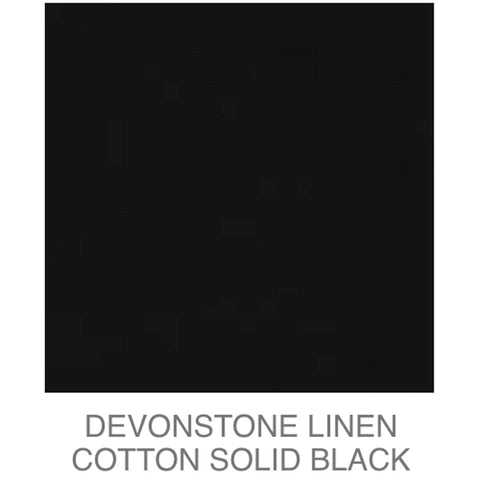 D/L Devonstone Linen Solids 55% Linen 45% Cotton - #4111 BLACK