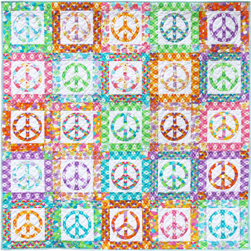 PEACE QUILT PATTERN & TEMPLATE SET - by Australian Designer Emma Jean Jansen