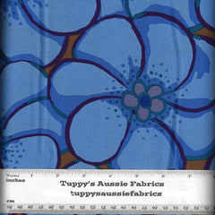 KF/ ELEPHANT FLOWERS BLUE- Kaffe Fassett