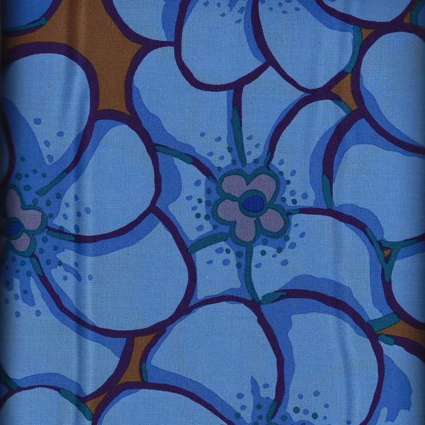 KF/ ELEPHANT FLOWERS BLUE- Kaffe Fassett