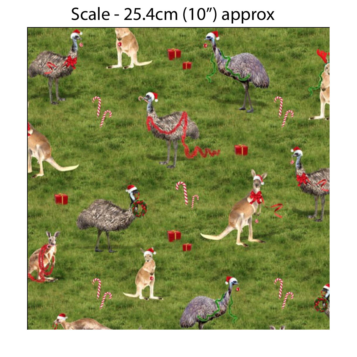 KK/ The Night Before Christmas - EMU & KANGAROO - Australian Rural Themed