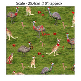 KK/ The Night Before Christmas - EMU & KANGAROO - Australian Rural Themed