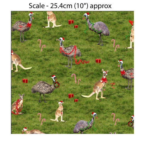 KK/ The Night Before Christmas - EMU & KANGAROO - Australian Rural Themed