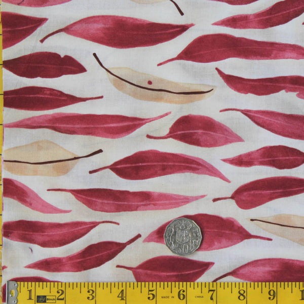 EUCALYPTUS LEAVES RED by Australian Aboriginal Artist NATALIE RYAN