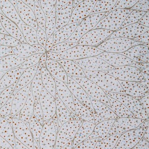 FALLEN SEEDS ECRU by Australian Aboriginal Artist GRACIE MORTON