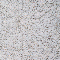 FALLEN SEEDS ECRU by Australian Aboriginal Artist GRACIE MORTON