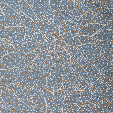 FALLEN SEEDS GREY by Australian Aboriginal Artist GRACIE MORTON