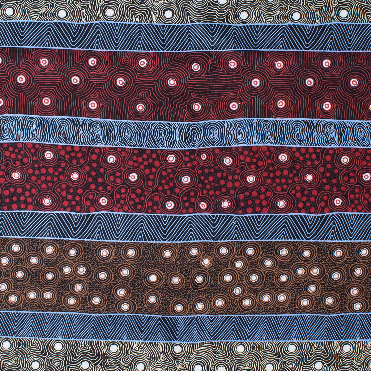 FOUR SEASONS RED by Aboriginal Artist MARIE ELLIS