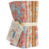 Tilda WINDY DAYS -  FAT QUARTER BUNDLE - 5 FQ's - CAMEL/CORAL