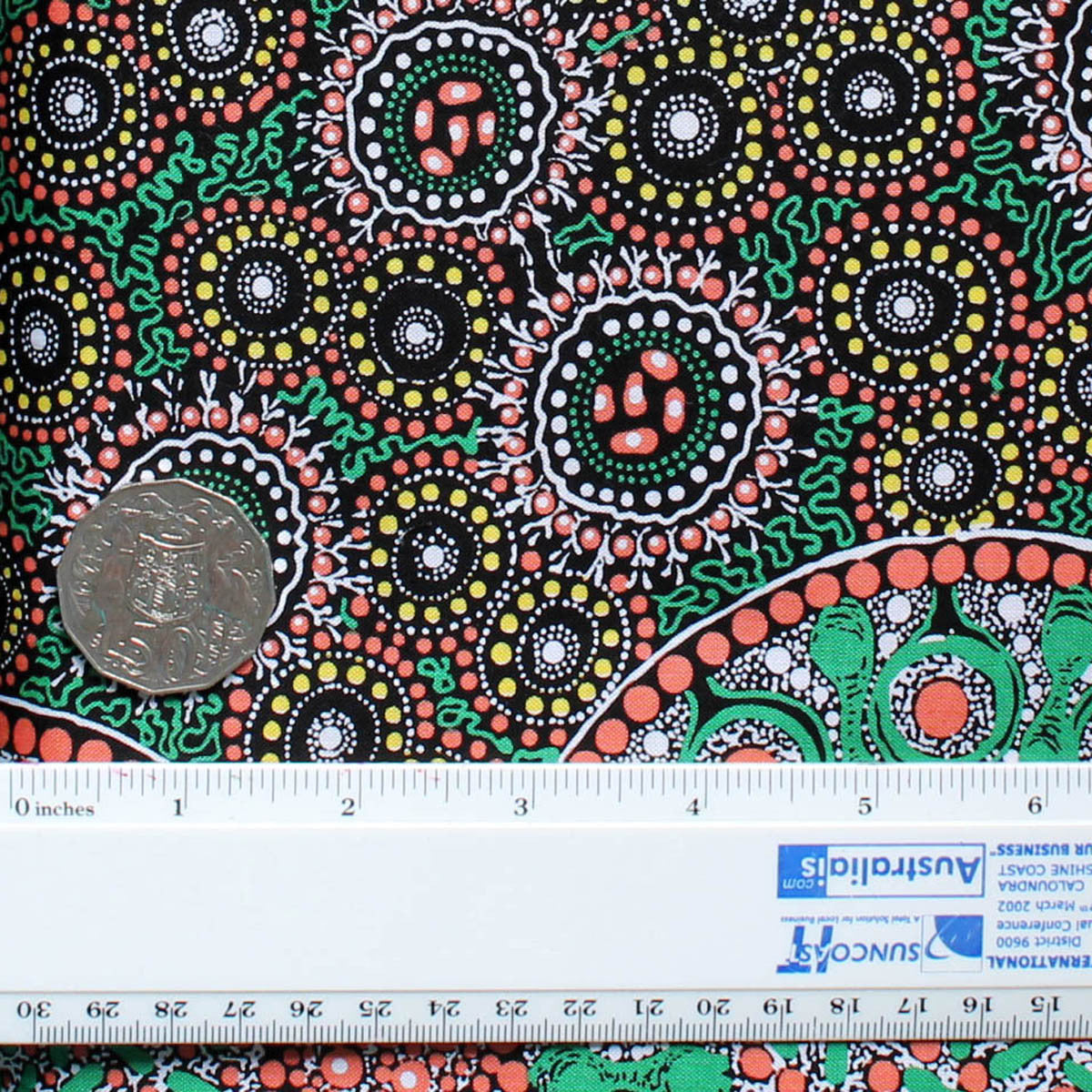 FRESH LIFE AFTER RAIN GREEN by Australian Aboriginal Artist CHRISTINE DOOLAN