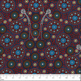 GATHERING BUSH TUCKER RED by Aboriginal Artist GLORIA DOOLAN