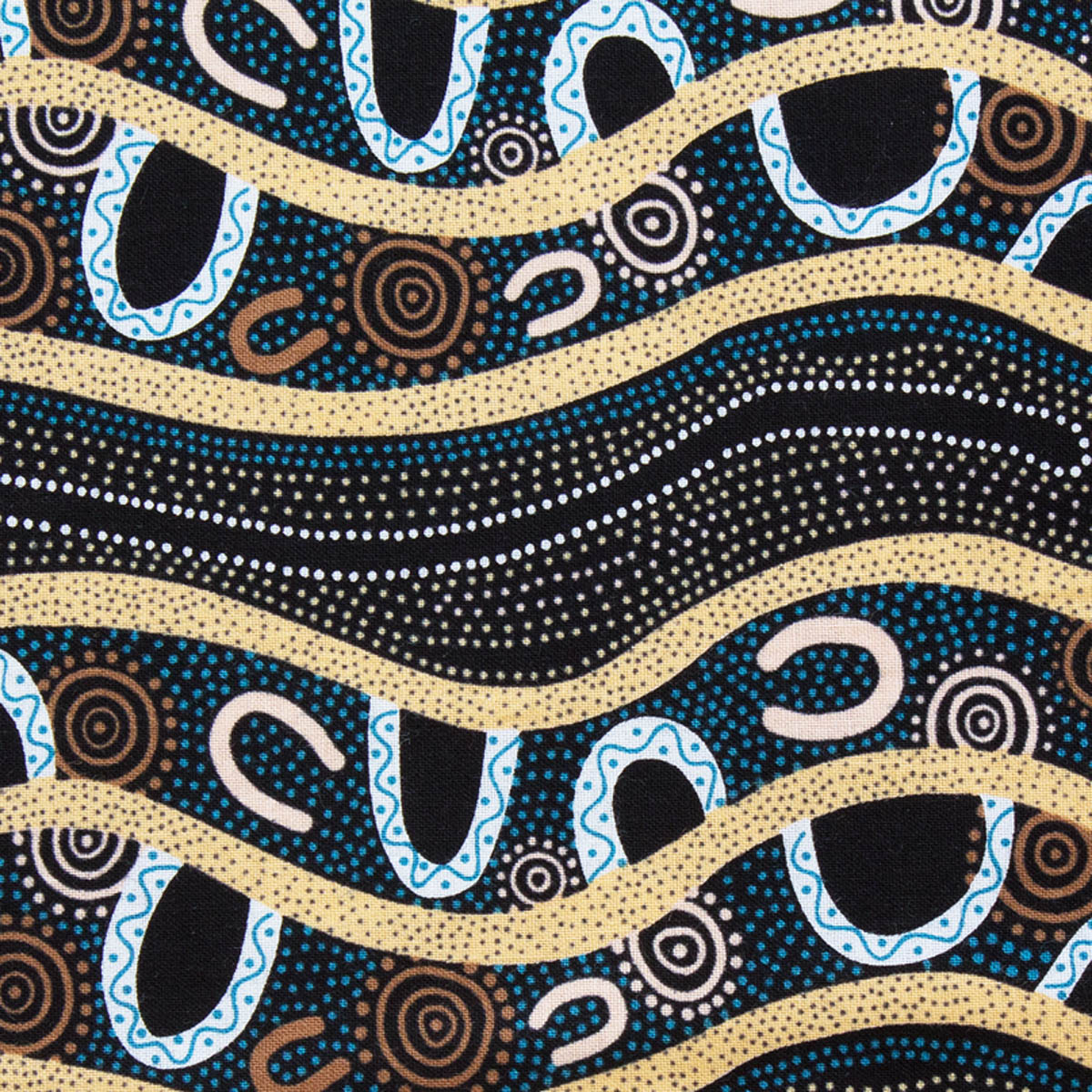 GATHERING BY THE RIVER BLACK by Australian Aboriginal Artist BARBARA EGAN