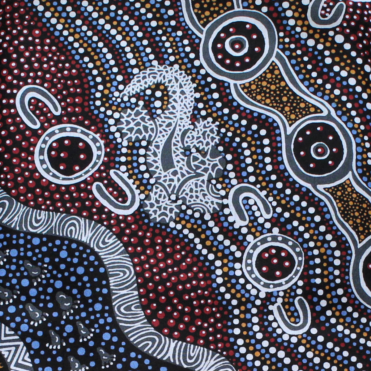 GOANNA DREAMING BLACK by Aboriginal Artist HEATHER KENNEDY
