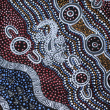 GOANNA DREAMING BLACK by Aboriginal Artist HEATHER KENNEDY