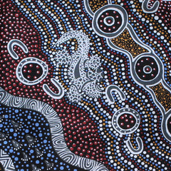 GOANNA DREAMING BLACK by Aboriginal Artist HEATHER KENNEDY