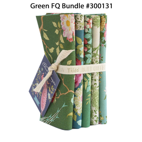 Tilda CHIC ESCAPE -  FQ Bundle Green - # 300131 - 5 FQ's