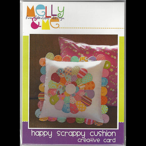 HAPPY SCRAPPY CUSHION -  Creative Pattern Card - by Australian Designer Melanie McNeice