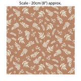 HEDGEROW FOLIAGE RUST - 100% Cotton - by Makower UK