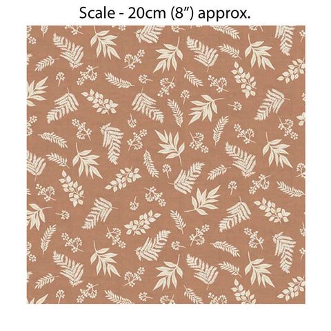 HEDGEROW FOLIAGE RUST - 100% Cotton - by Makower UK