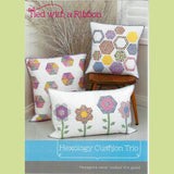 HEXOLOGY CUSHION TRIO - Pattern - by Australian Designer Jemima Flendt - brand:  Tied With A Ribbon