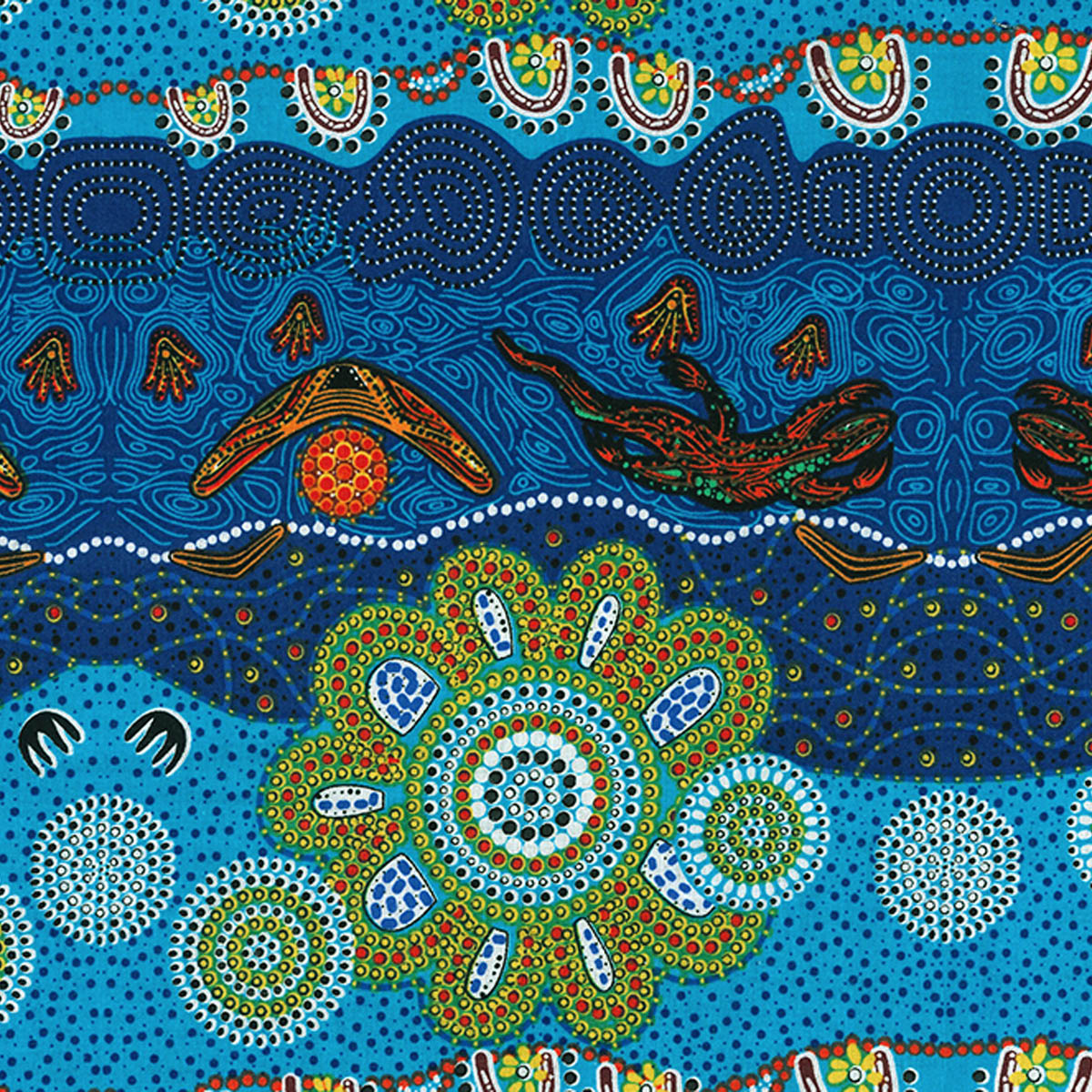 HOME COUNTRY BLUE by Aboriginal Artist TAMARA MURRAY MAY