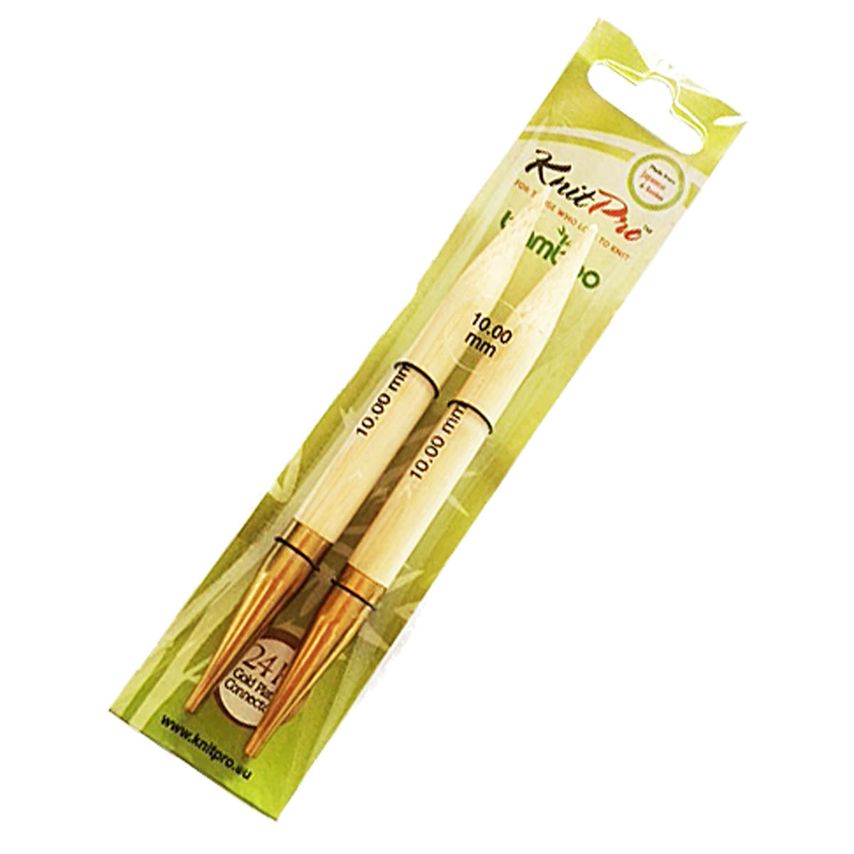 KnitPro - BAMBOO - Interchangeable Knitting Needles - 14K Gold Plate Connectors