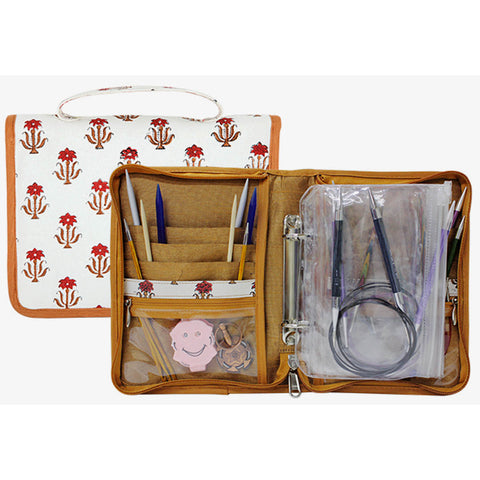 KnitPro Fixed Circular Needle Case - Hand Block Printed (Case Only)