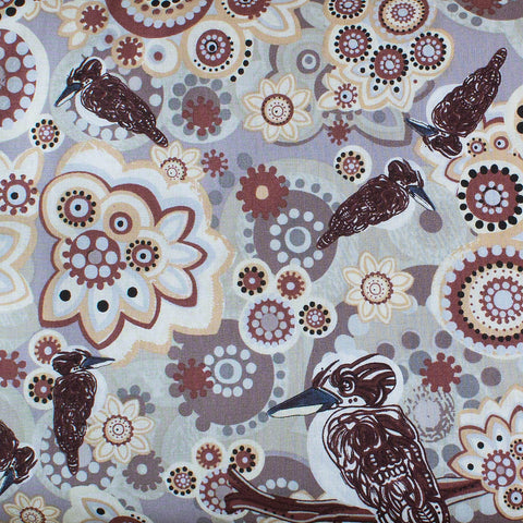 KOOKABURRA GREY by Aboriginal Artist Samantha James