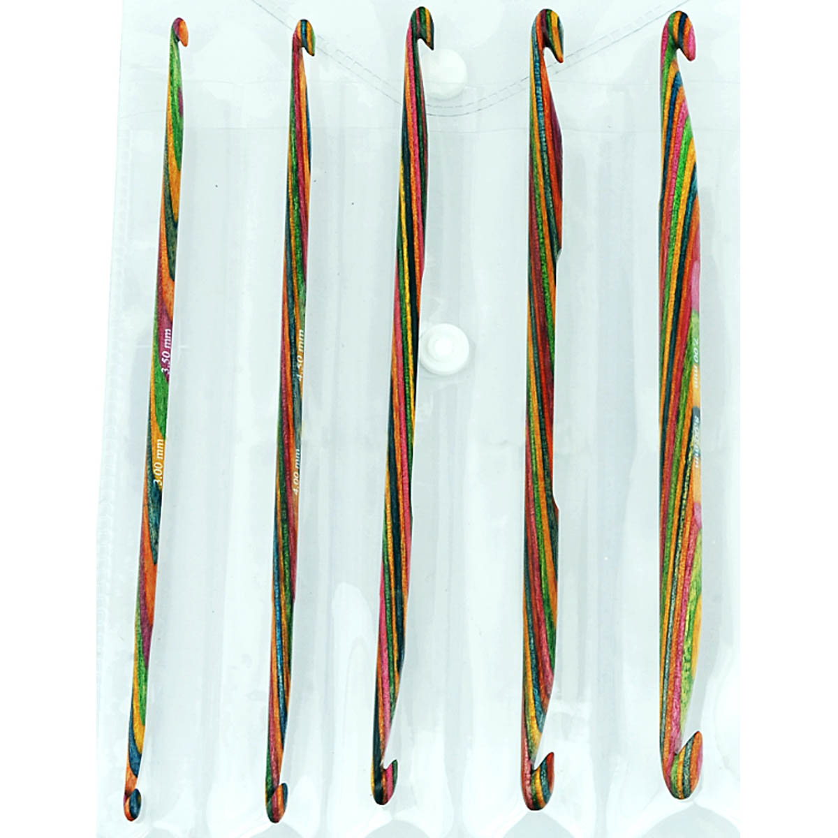 KnitPro 20730 SYMFONIE WOOD CROCHET HOOK SET of 5 (Double Ended)