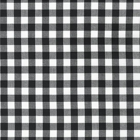 RK/ Kitchen Window Wovens - B&W Checks