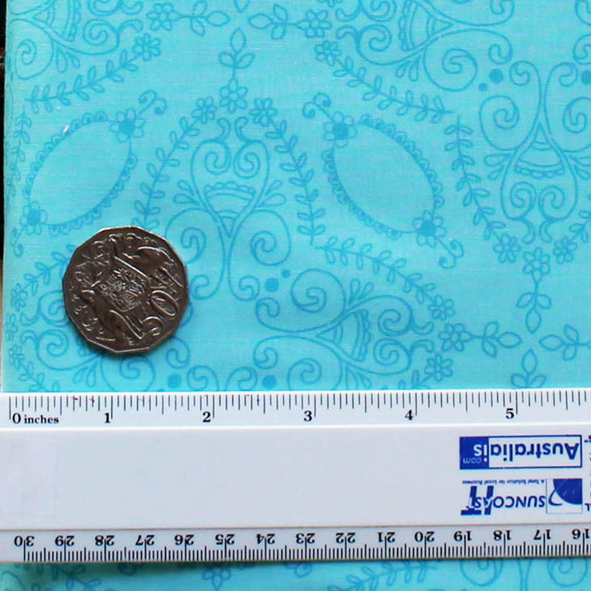 EB/FC LACE Aqua Blue - Flower Child Collection by Rosalie Quinlan