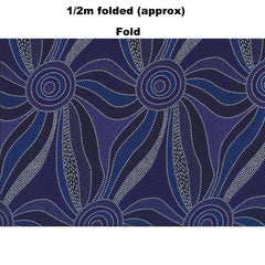 LADIES DANCING WITH WATER PAINTS BLUE by Aboriginal Artist Roseanne Morton