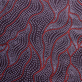 LAND OF UTOPIA RED by Aboriginal Artist Anna Pitjara
