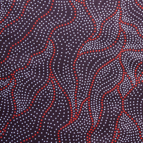 LAND OF UTOPIA RED by Aboriginal Artist Anna Pitjara