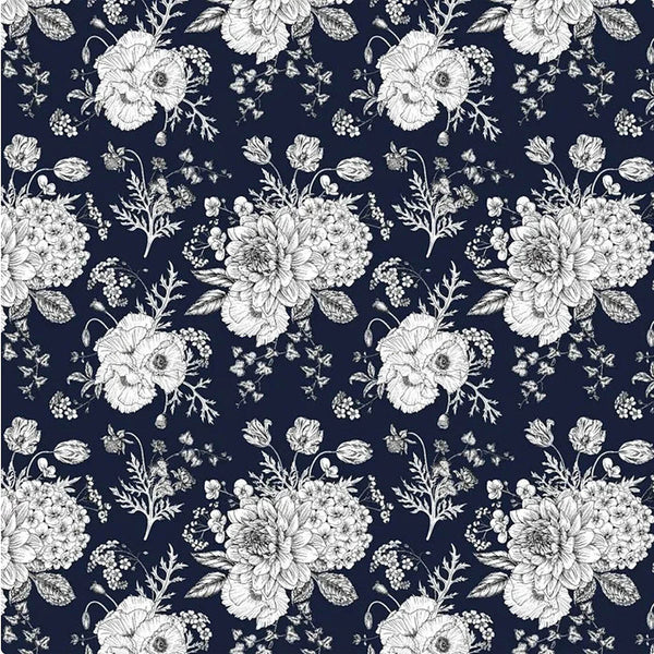 D/CL Devonstone 100% Cotton Lawn  - Soft Black & White - 145cm Width - #DV3508